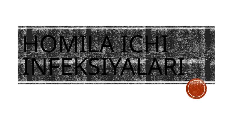 HOMILA ICHI INFEKSIYALARI