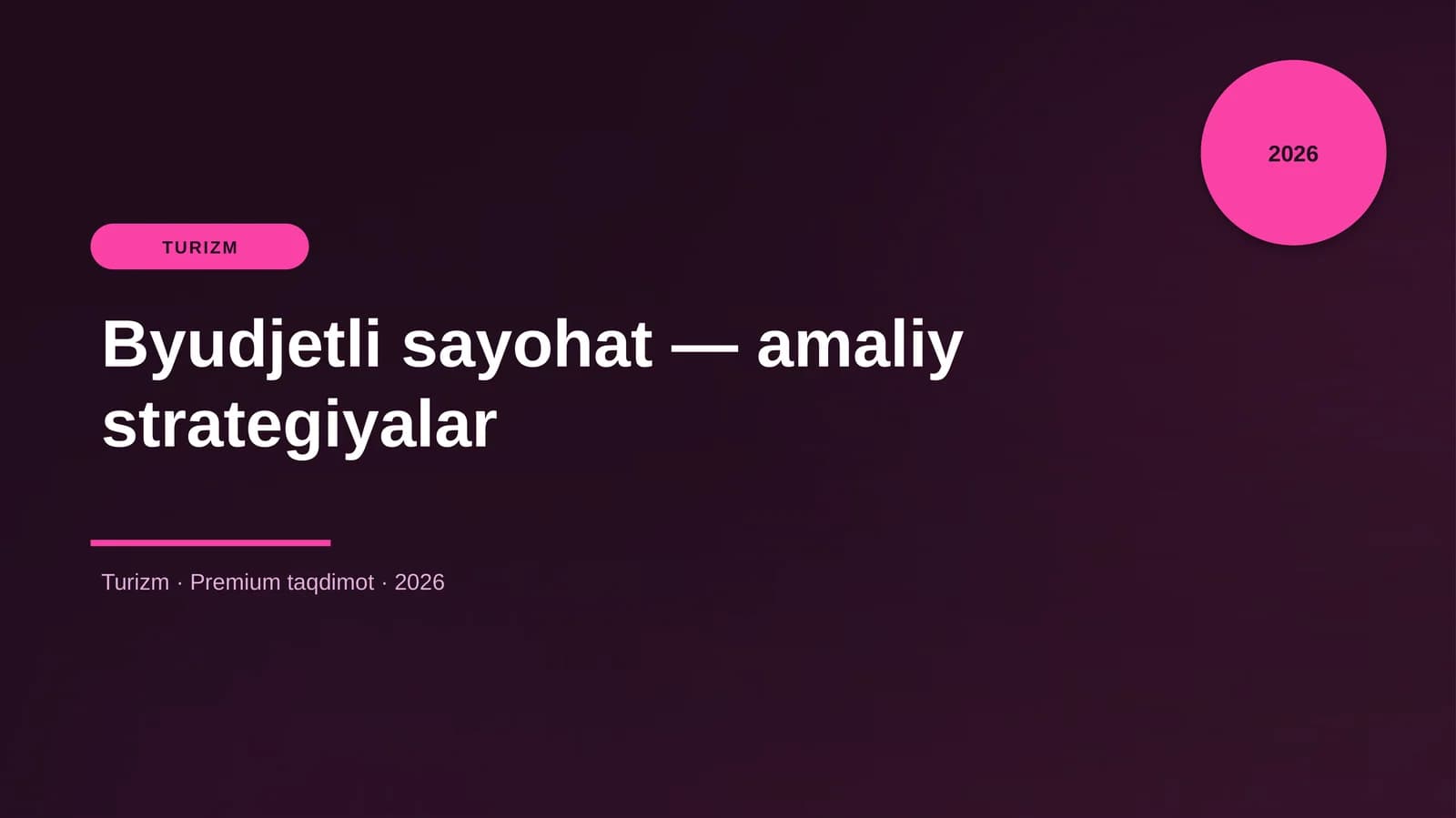 Byudjetli sayohat — amaliy strategiyalar
