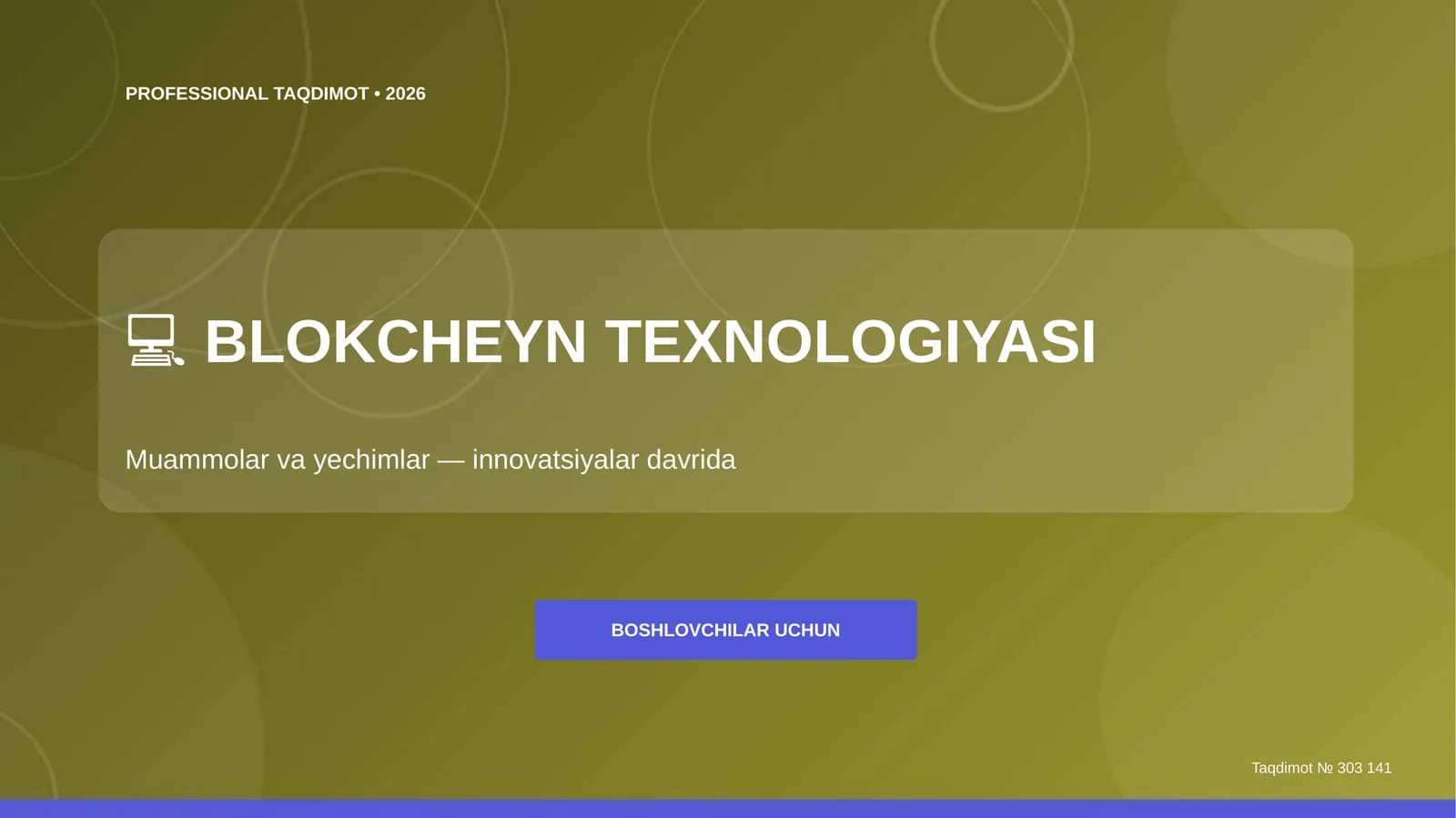 BLOKCHEYN TEXNOLOGIYASI