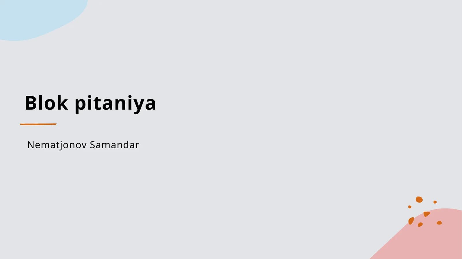 Blok pitaniya