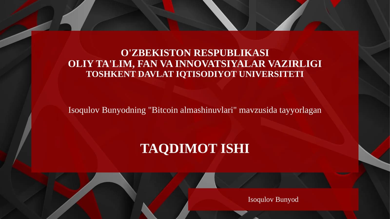 Bitcoin almashinuvlari