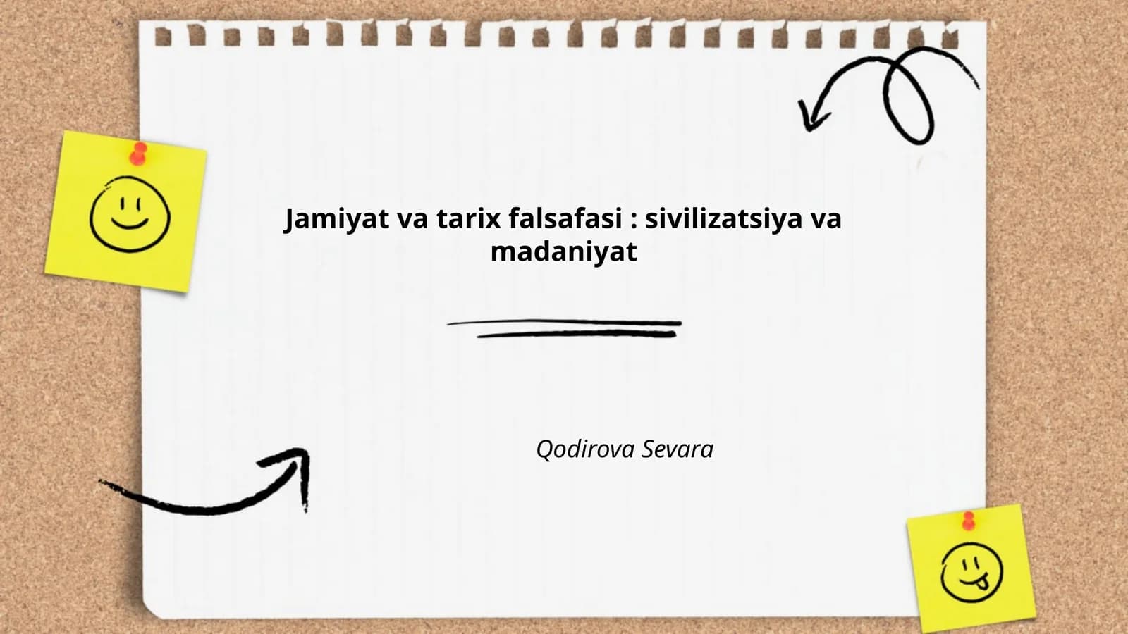 Jamiyat va tarix falsafasi: sivilizatsiya va madaniyat