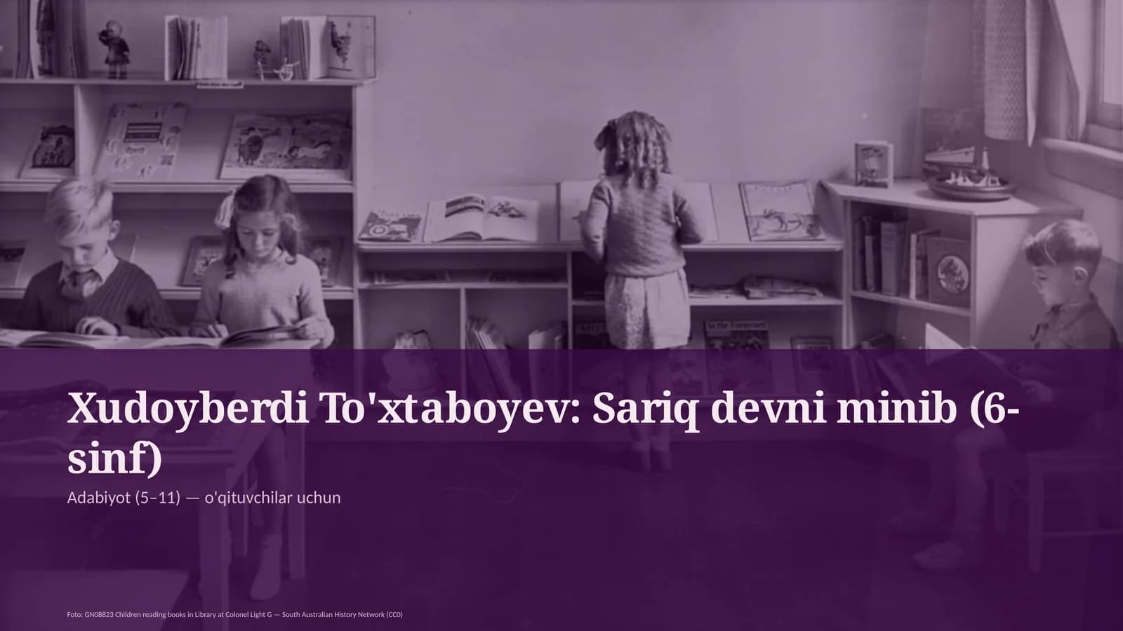 Xudoyberdi To'xtaboyev: Sariq devni minib (6-sinf)