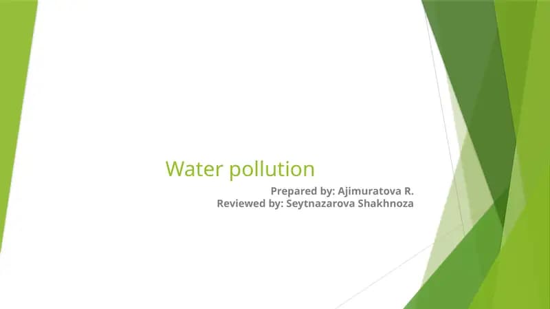 Water Pollution