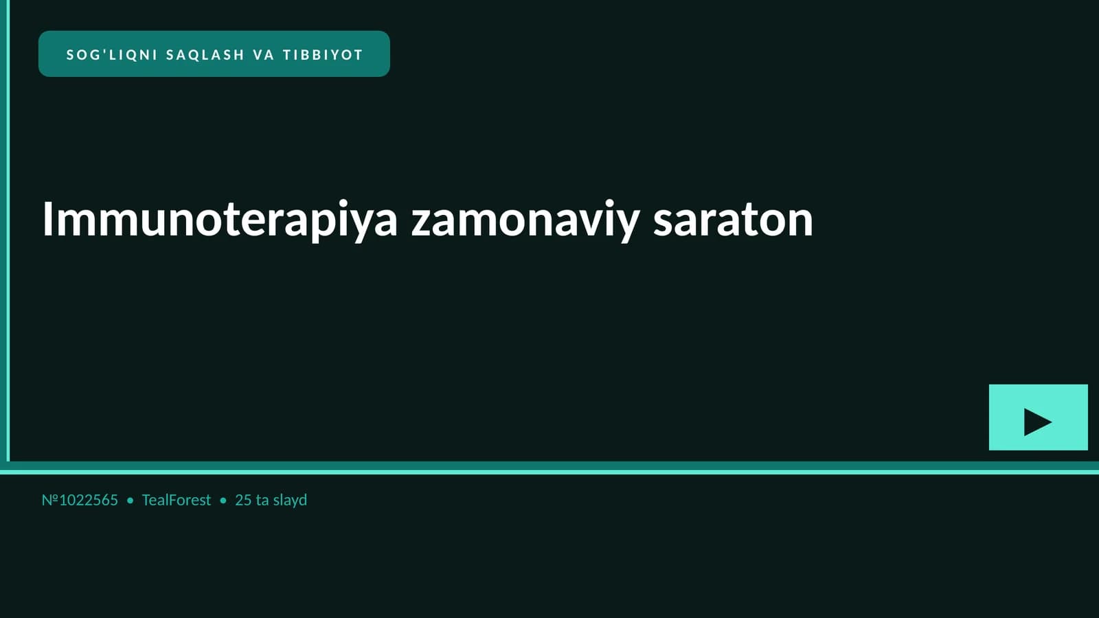 Immunoterapiya zamonaviy saraton