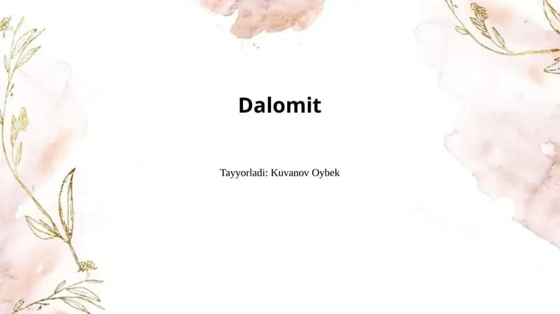 Dalomit