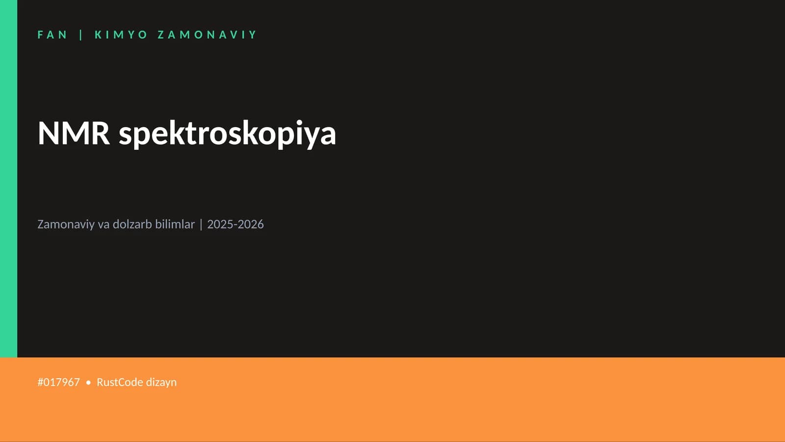NMR spektroskopiya