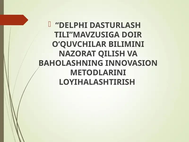 Delphi dasturlash tili tarixi