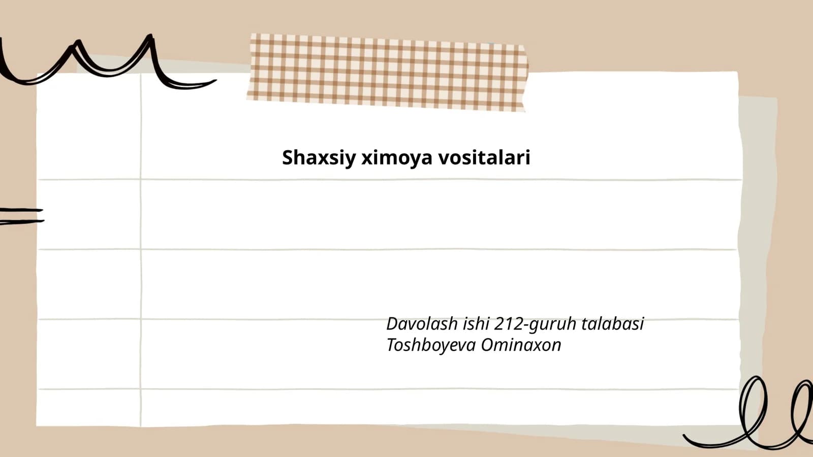 Shaxsiy ximoya vositalari