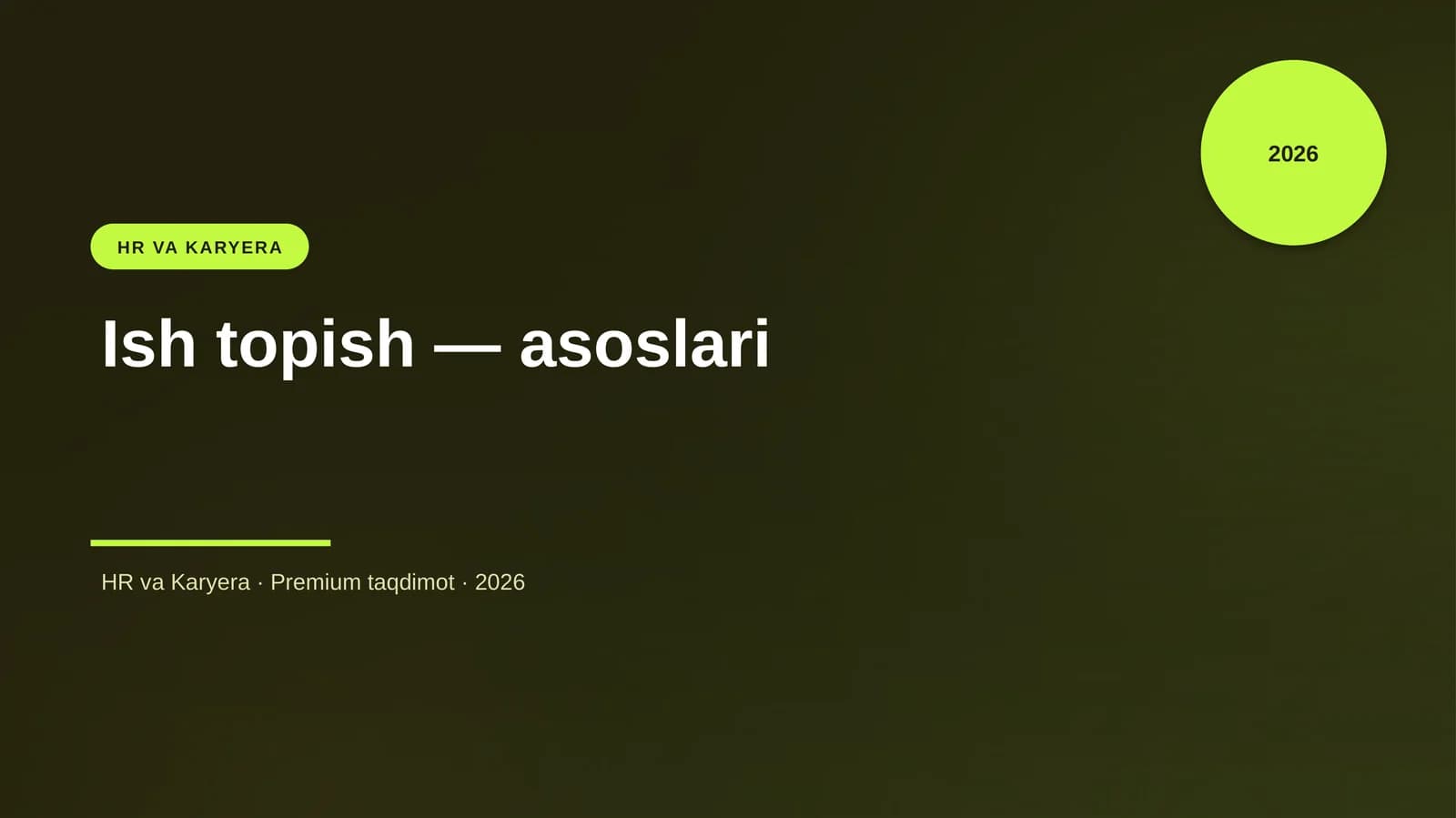 Ish topish — asoslari