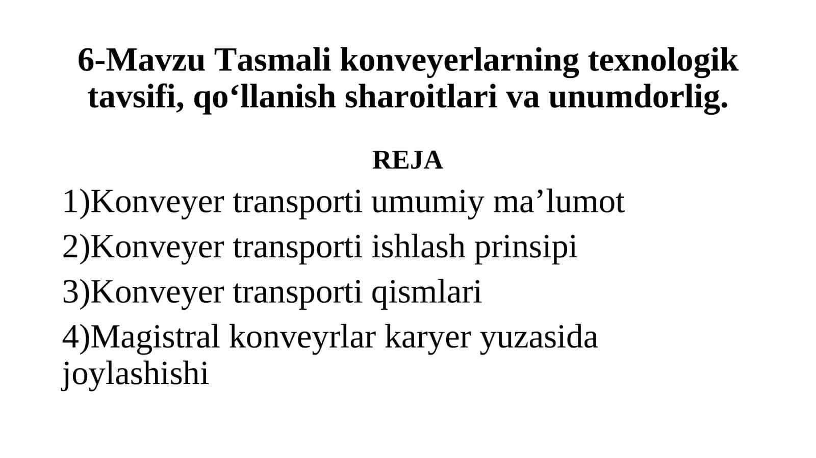 Tasmali konveyerlar