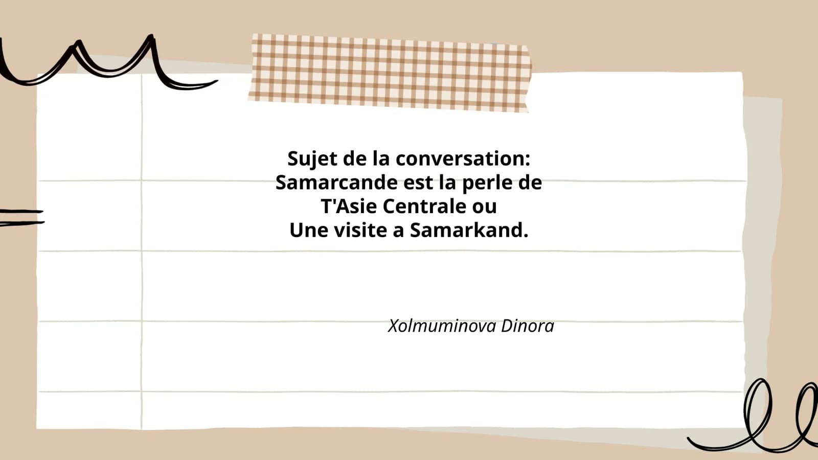 Samarcande: Histoire et Architecture