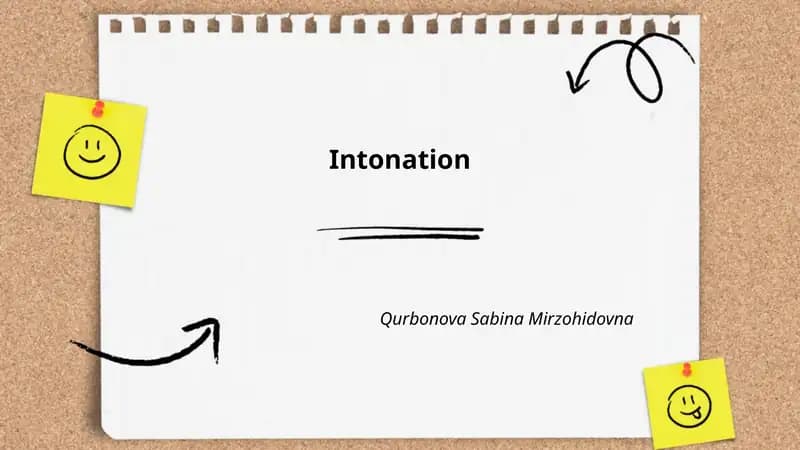 Intonation