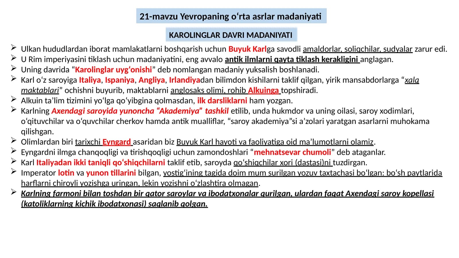 Yevropaning o‘rta asrlar madaniyati