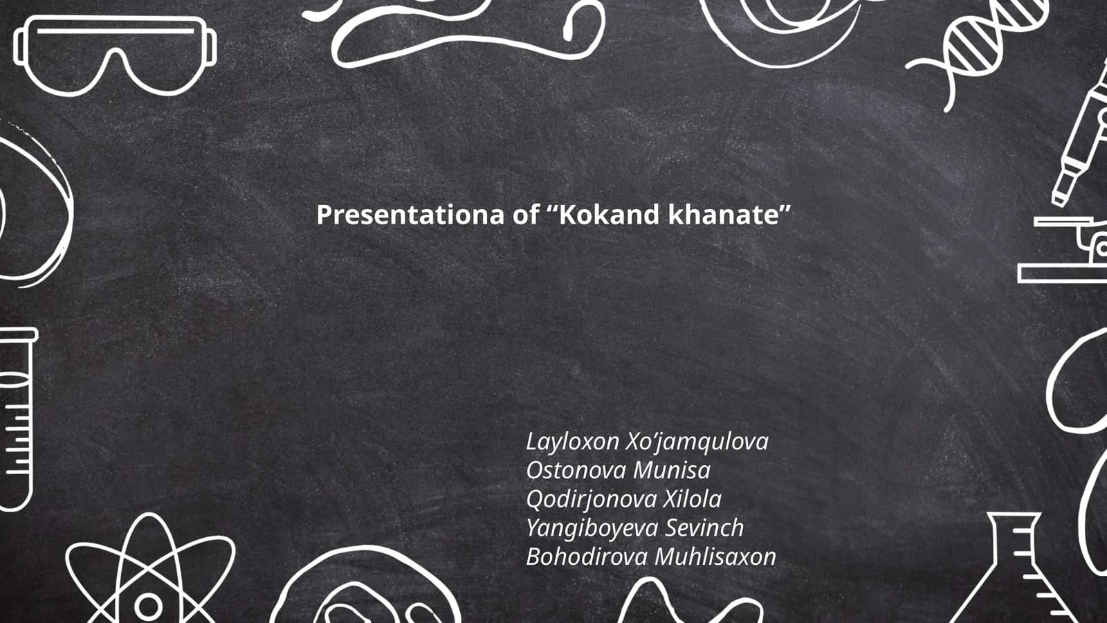 Presentationa of “Kokand khanate”