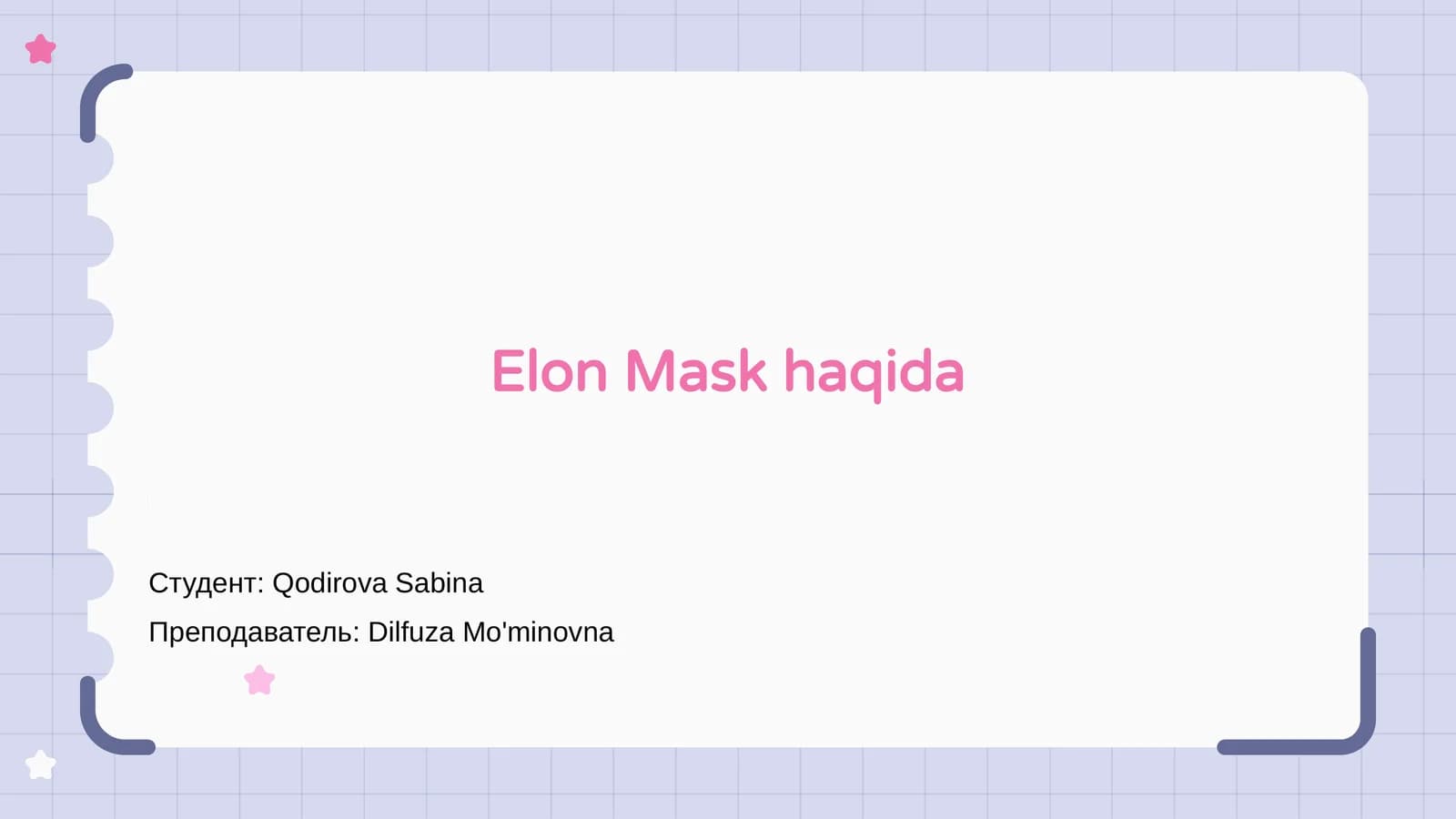 Elon Mask Haqida