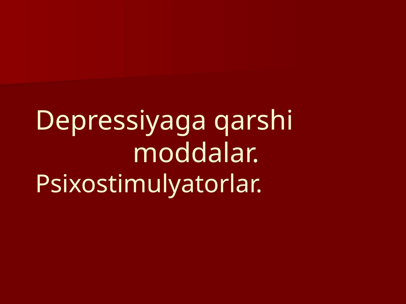 Antidepressantlar