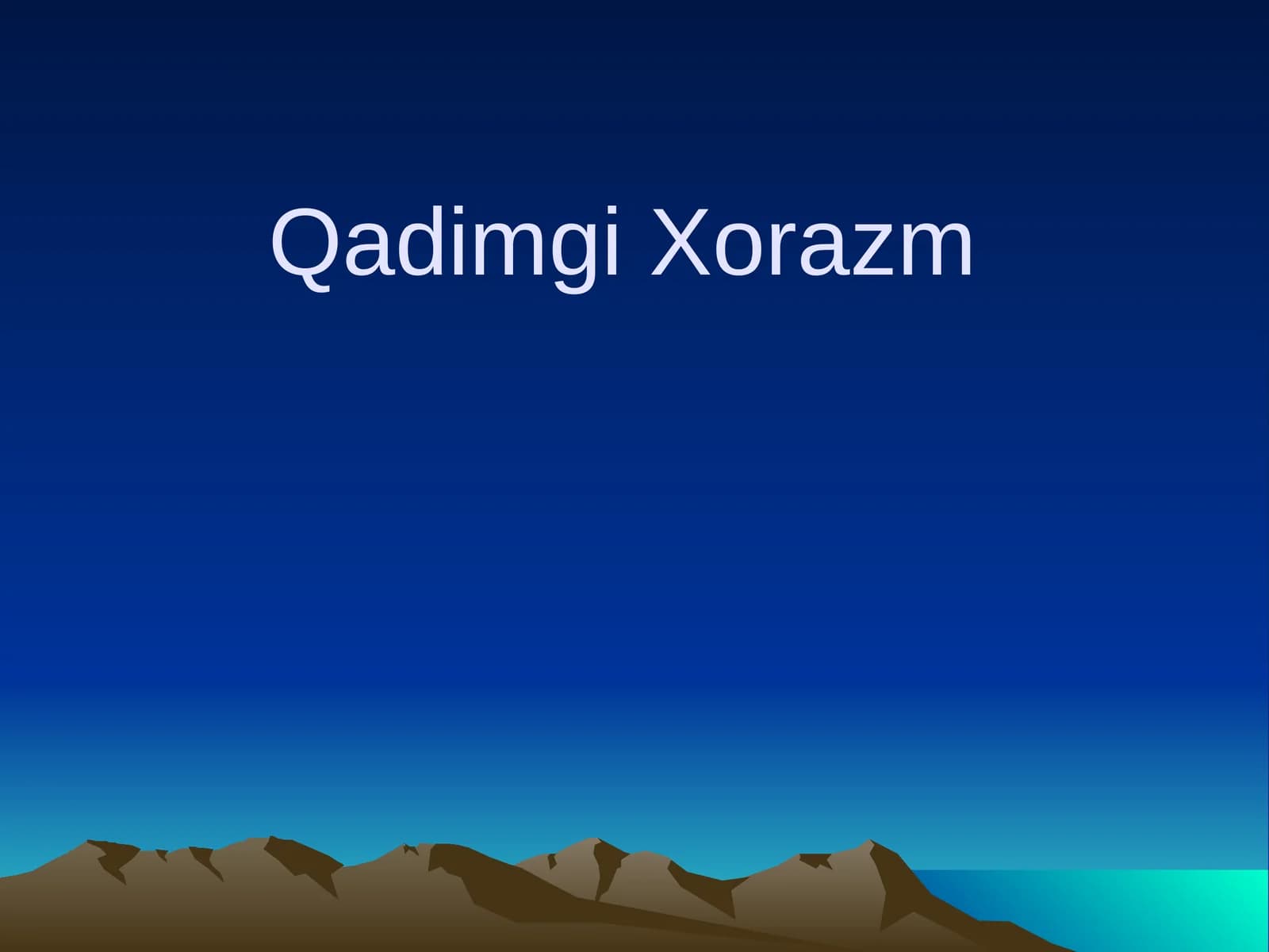 Qadimgi  Xorazm