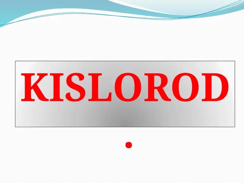 Kislorod