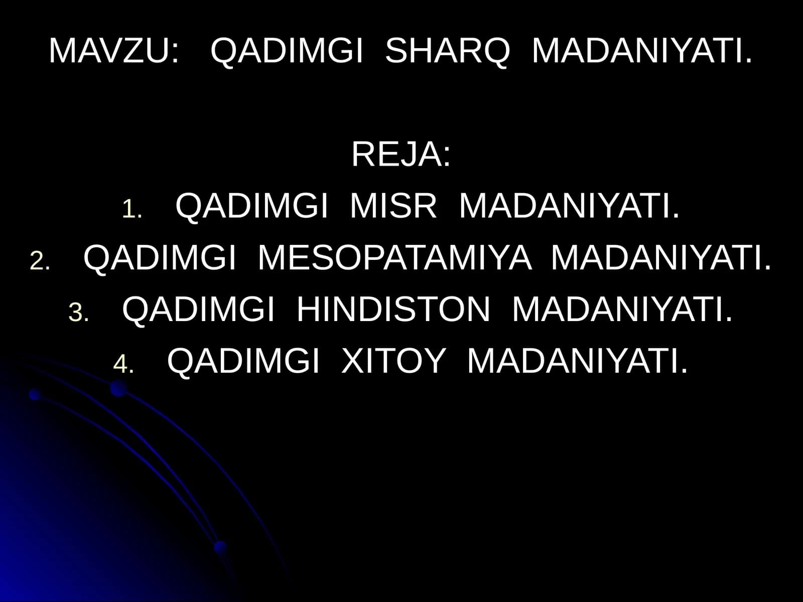 QADIMGI SHARQ MADANIYATI