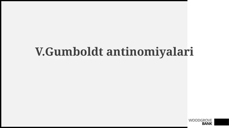 V.Gumboldtantinomiyalari