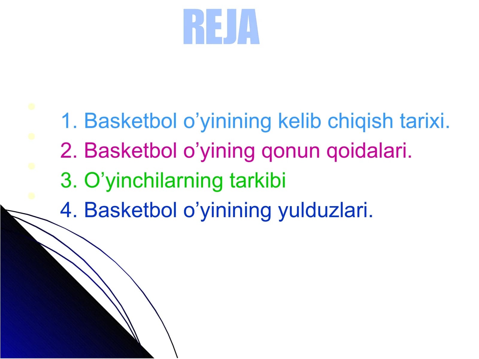 Basketbol o’yinining yulduzlari