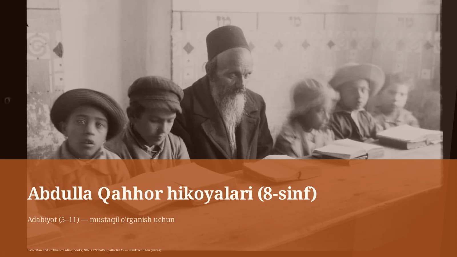 Abdulla Qahhor hikoyalari (8-sinf)