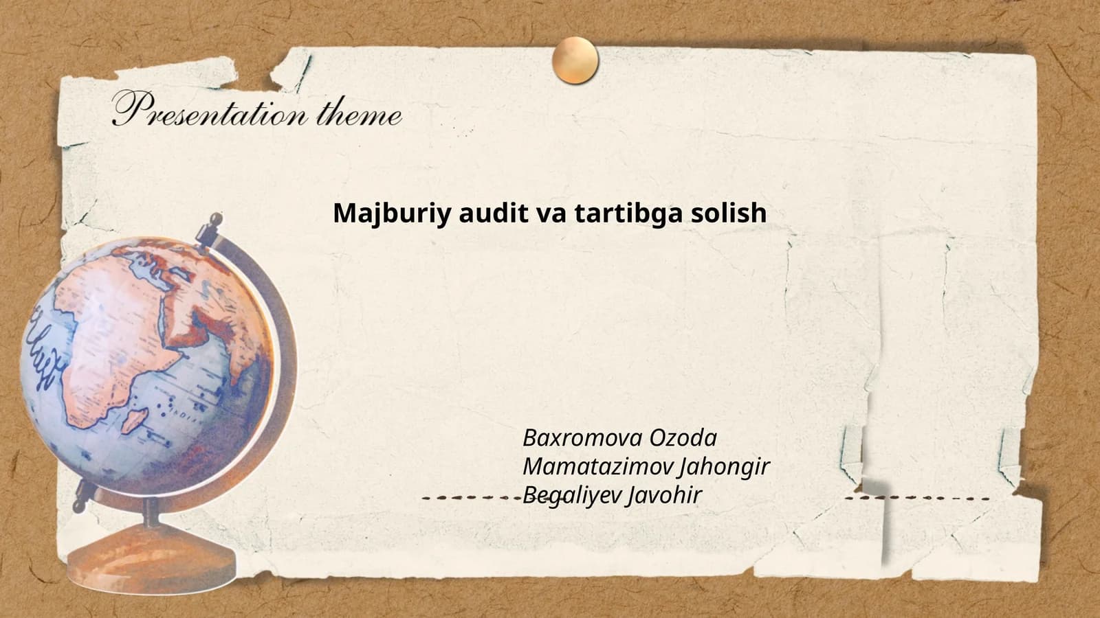 Majburiy audit va tartibga solish