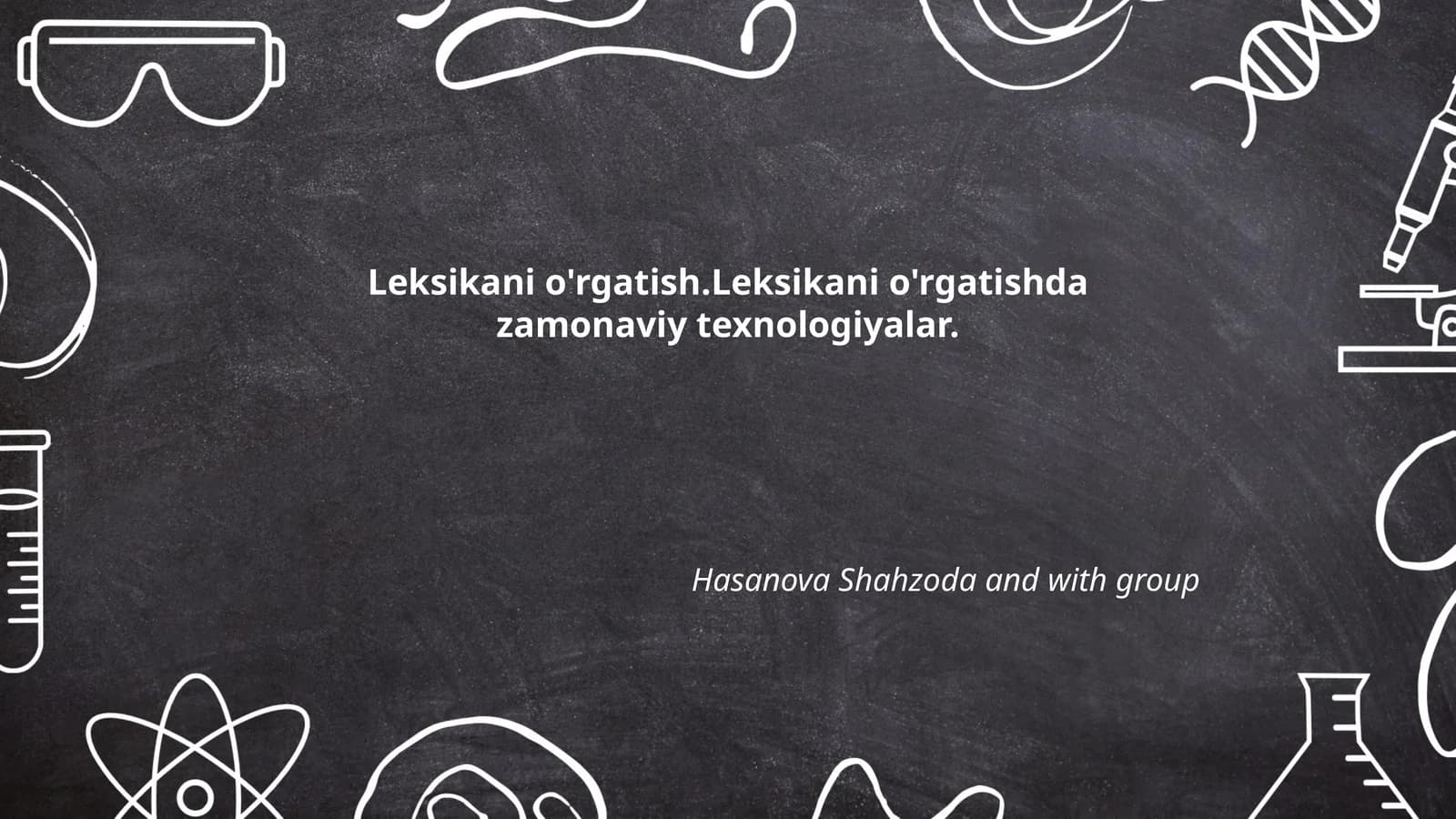 Leksikani o'rgatish