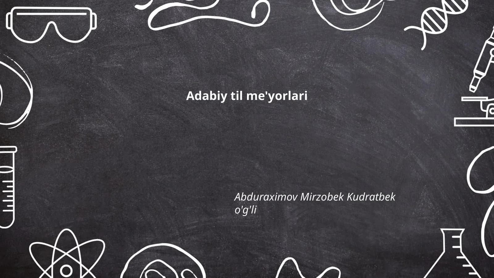 Adabiy til me'yorlari