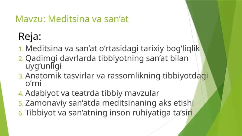 Meditsina va san’at