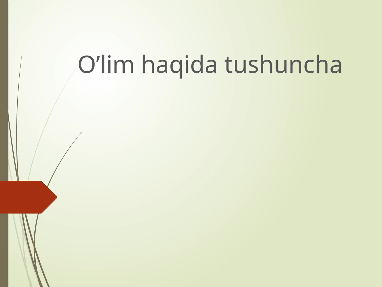 O’limhaqida tushuncha