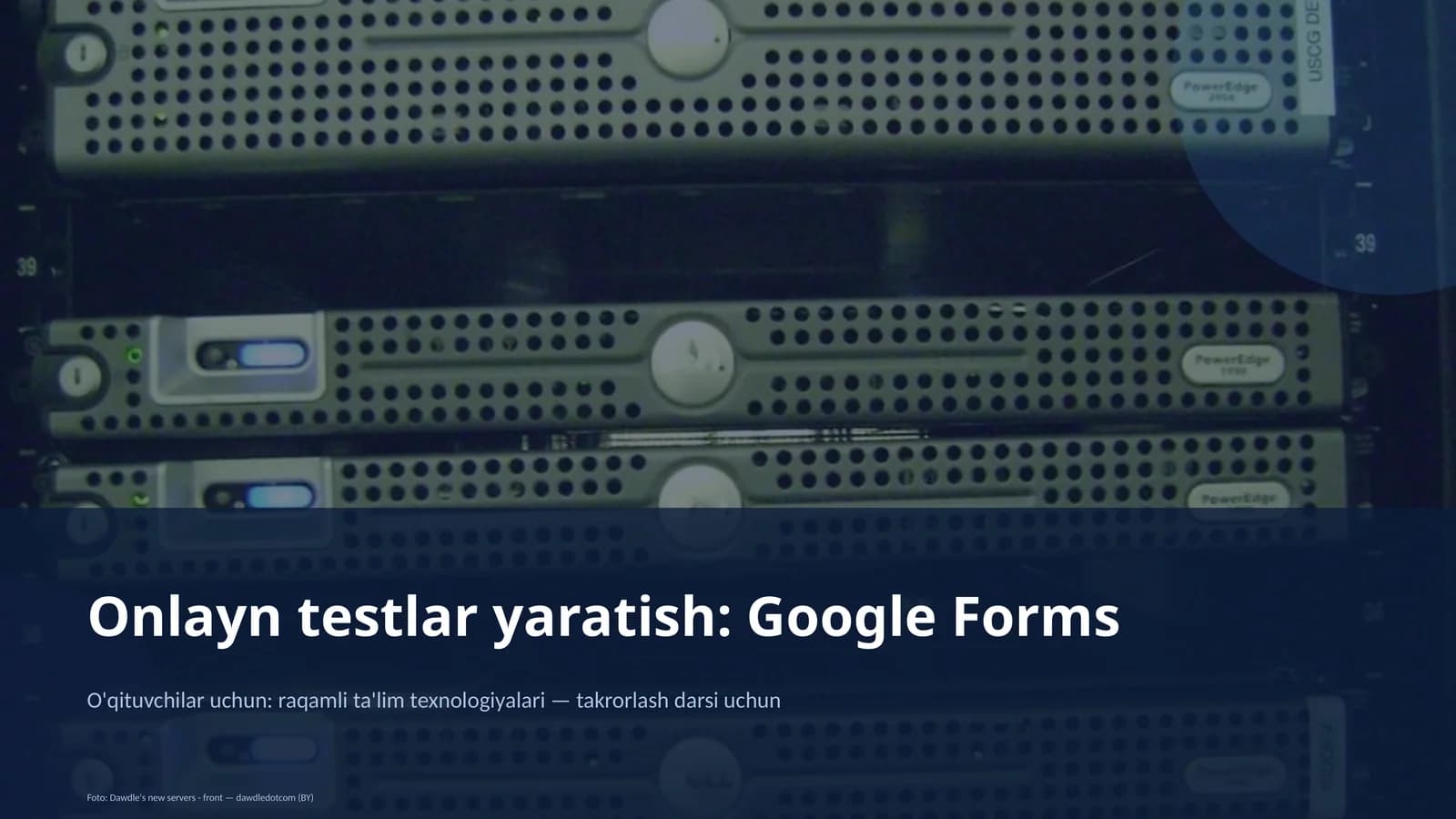 Onlayn testlar yaratish: Google Forms