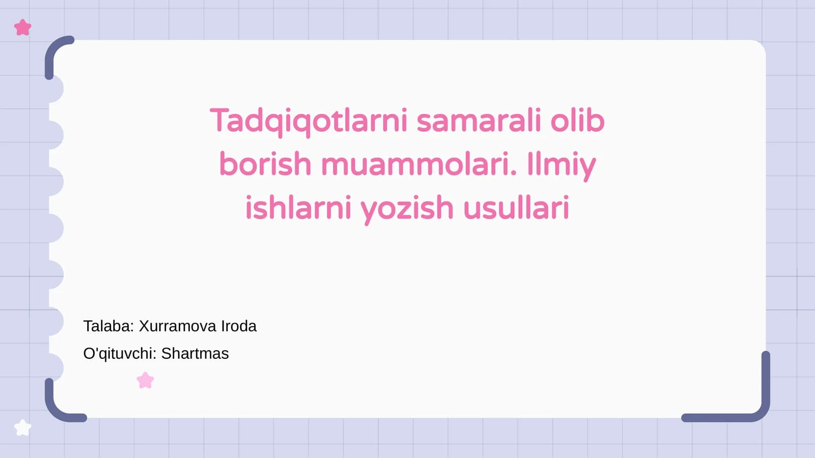 Ilmiy ishlarni yozish usullari