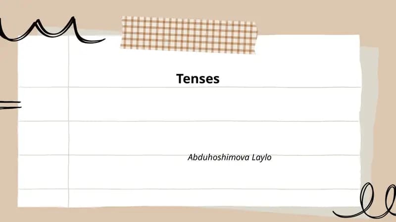 Tenses