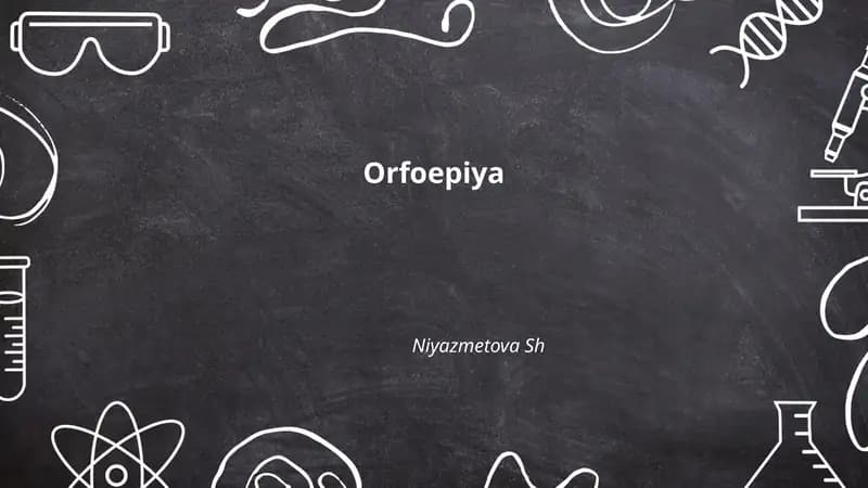 Orfoepiya