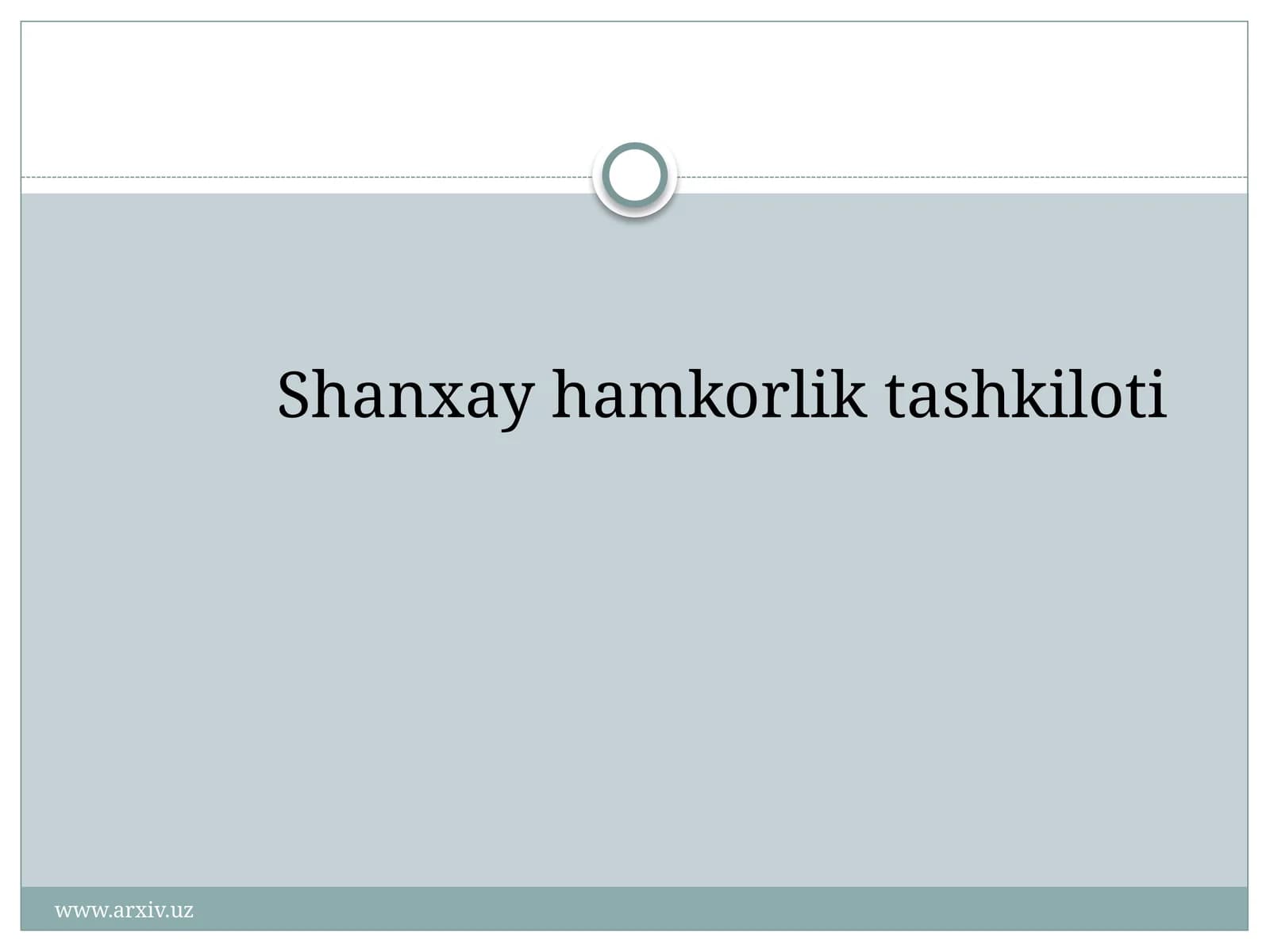 Shanxay Hamkorlik Tashkiloti