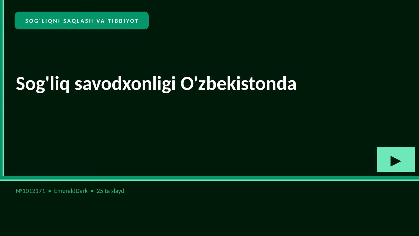 Sog'liq savodxonligi O'zbekistonda