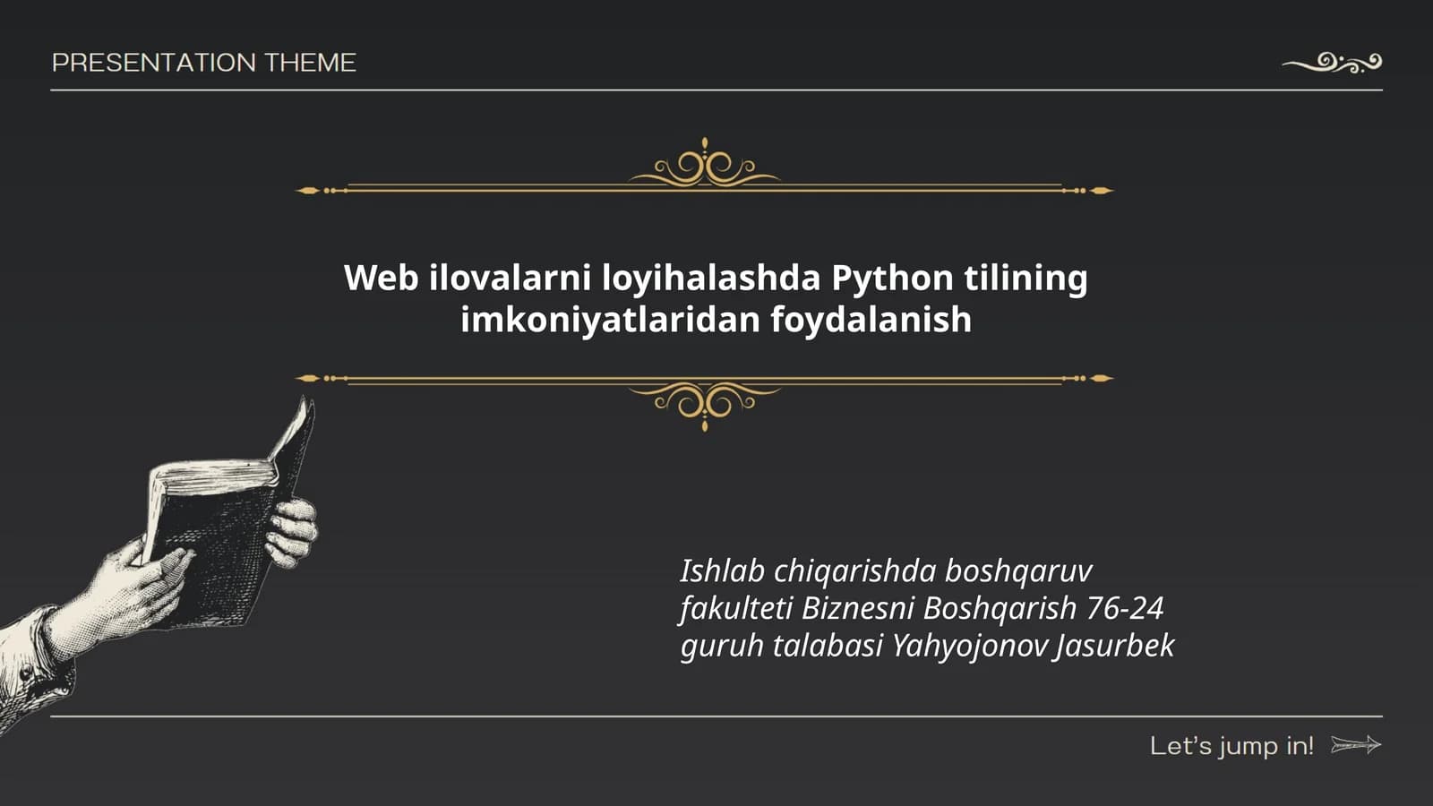 Web ilovalarni loyihalashda Python tilining imkoniyatlaridan foydalanish