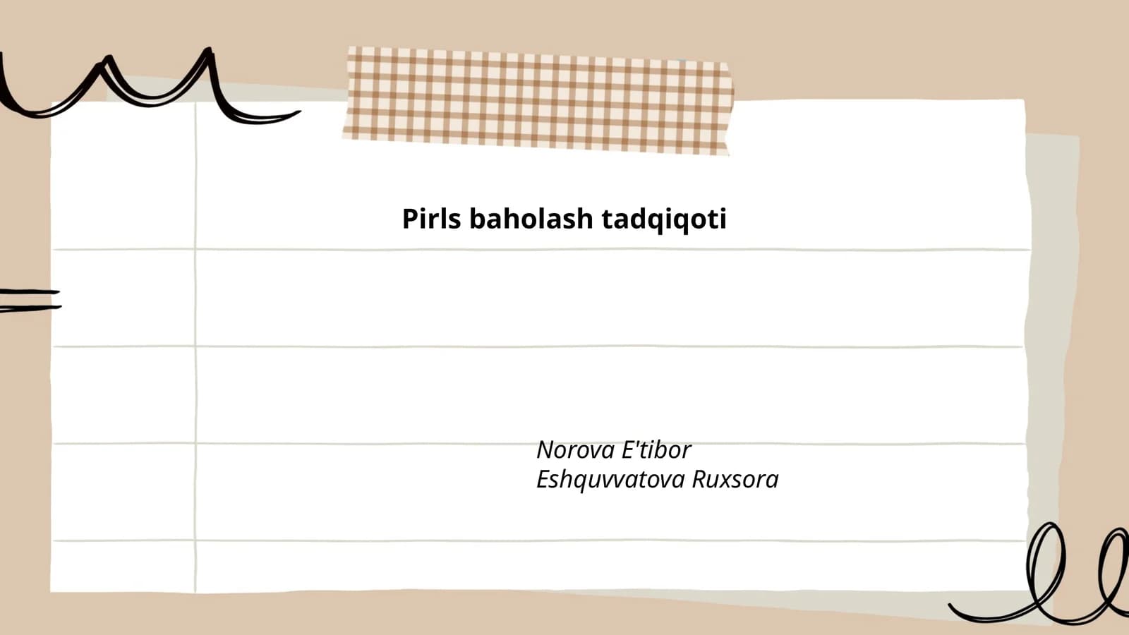 PIRLS baholash tadqiqoti