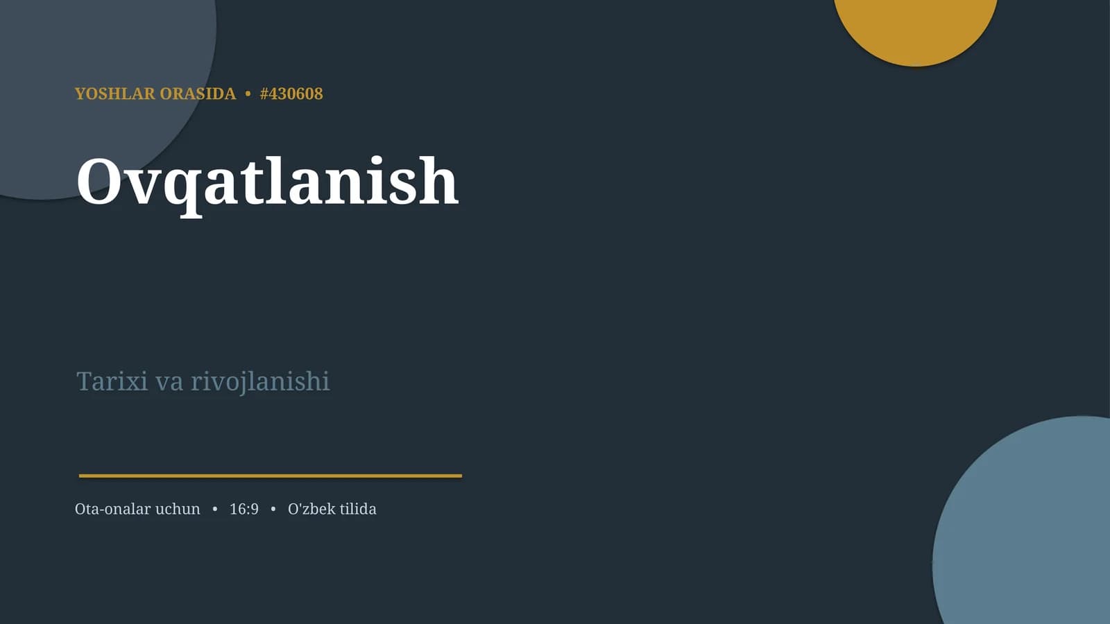 Ovqatlanish