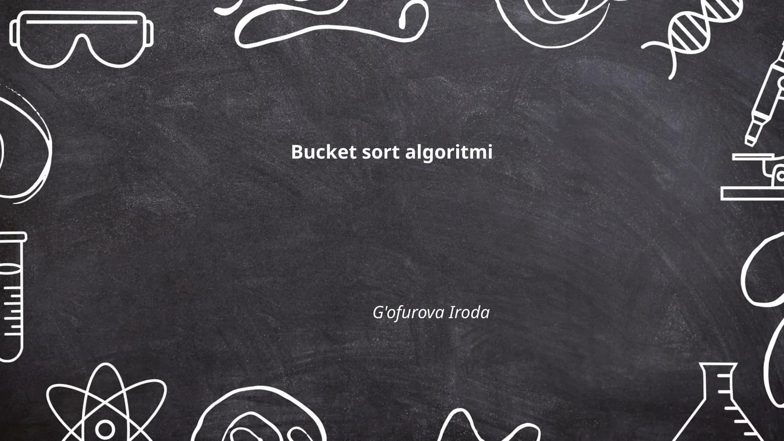 Bucket sort algoritmi
