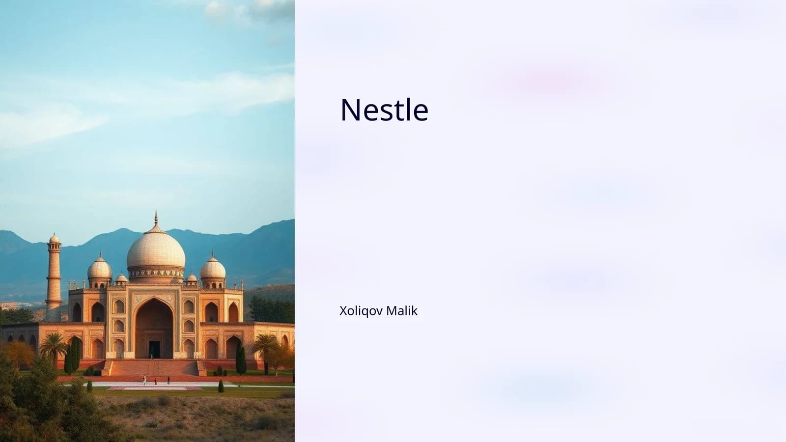 Nestle Tarixi va Asosiy Bosqichlar