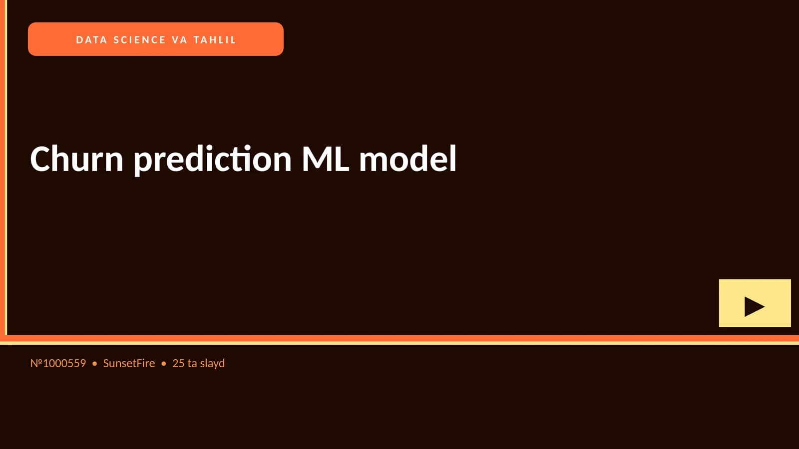 Churn prediction ML model