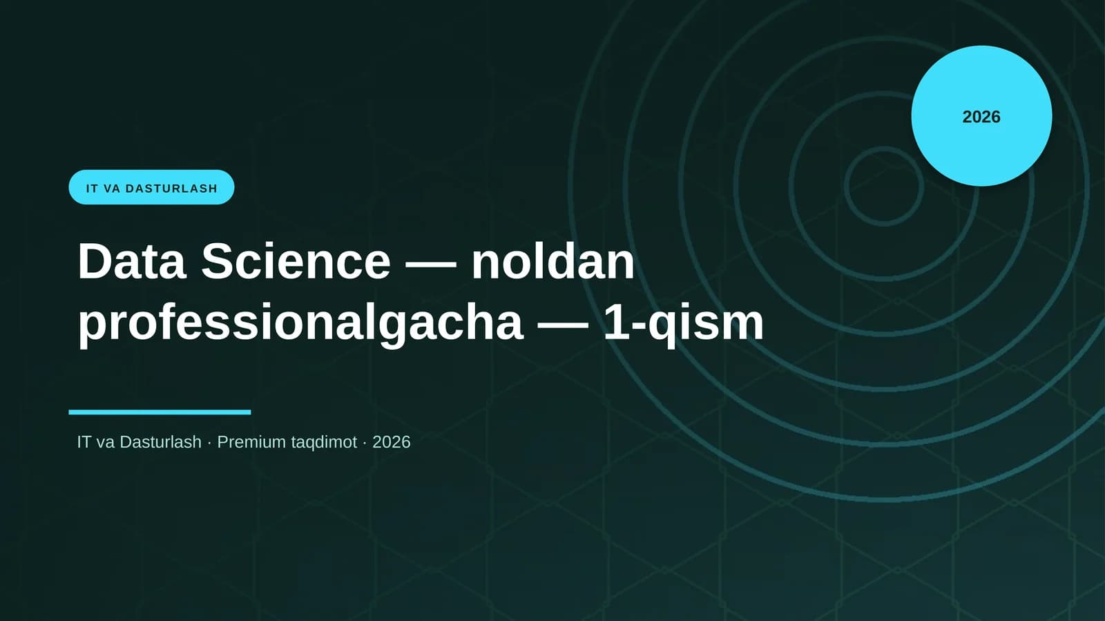 Data Science — noldan professionalgacha — 1-qism
