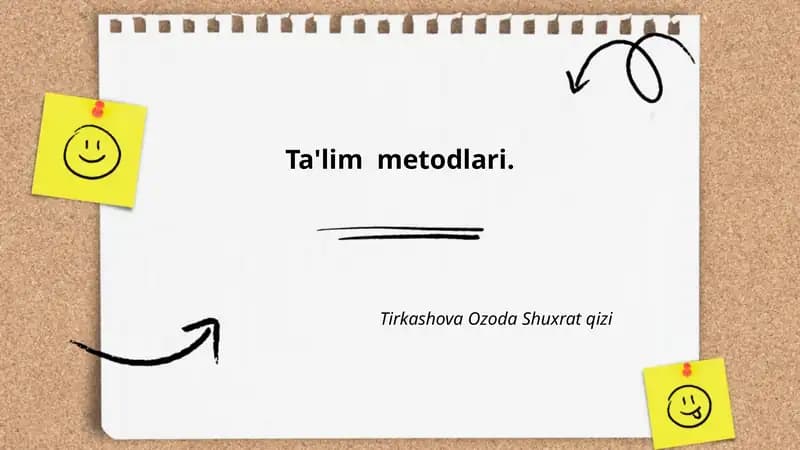 Ma'ruza metodi