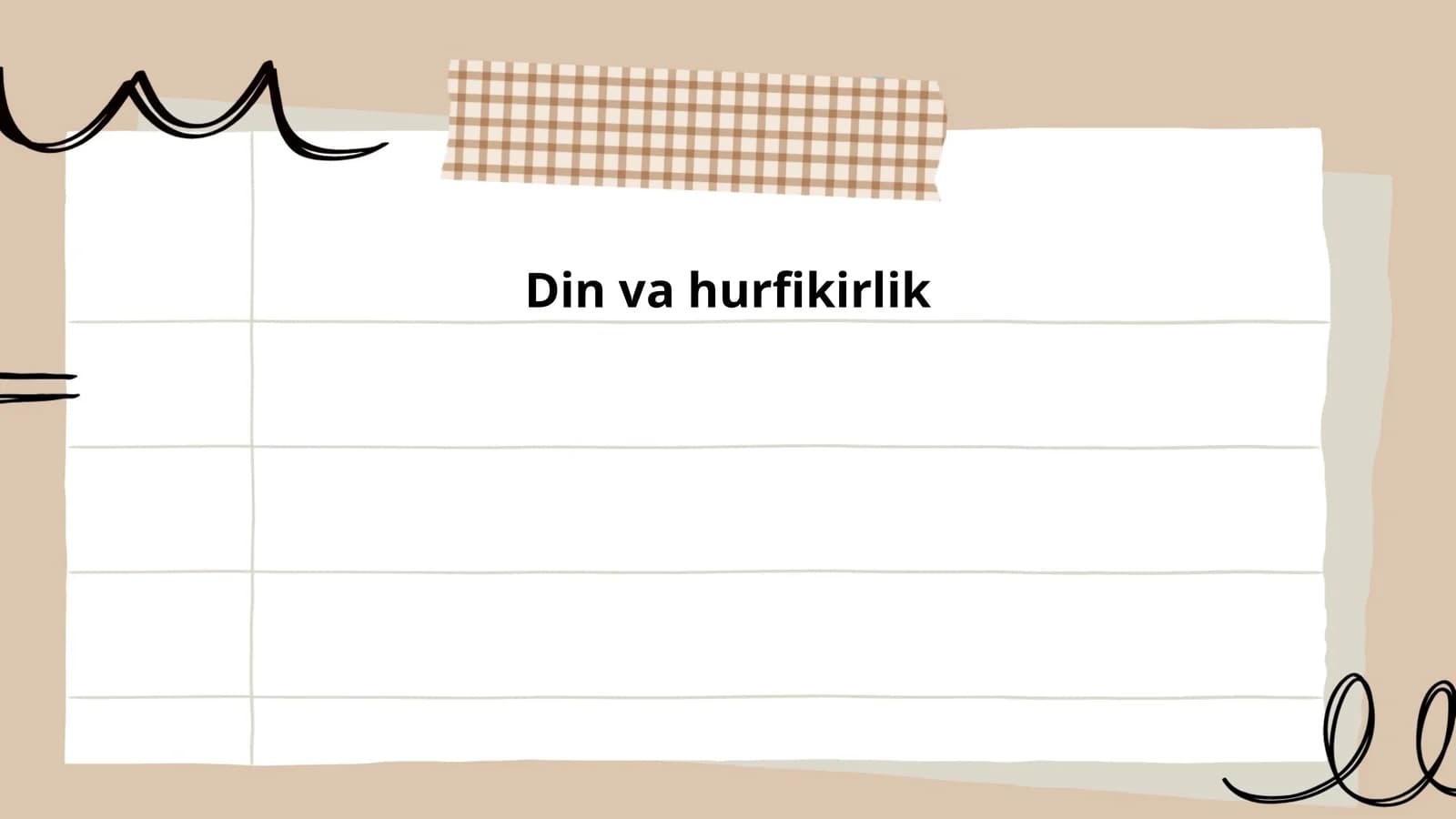 Din va hurfikirlik