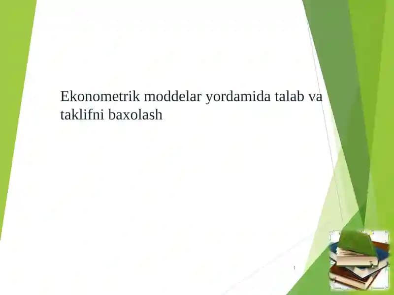 Ekonometrik modellash