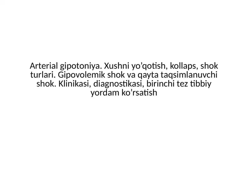 Arterialgipotoniya