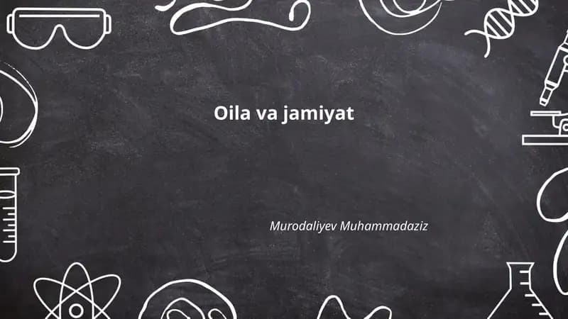Oila va jamiyat